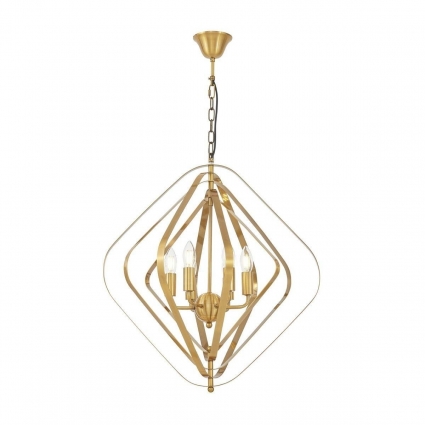 Подвесная люстра Lumina Deco Crulia LDP 8005-6 MD в современном стиле, цвет бронза