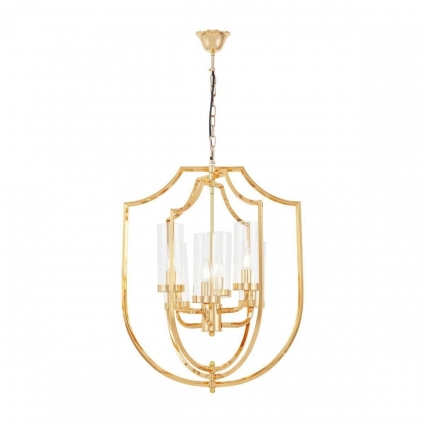 Подвесная люстра Lumina Deco Trulia LDP 8006-6 F.GD мощность 240 Вт
