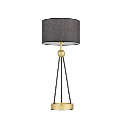 Настольная лампа Lumina Deco Belforte LDT 5527 GD+BK в современном стиле, цвет черный