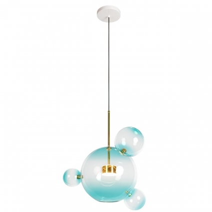 Подвесной светодиодный светильник Loft IT Bolle 2027-P4 Blue в стиле модерн, цвет голубой