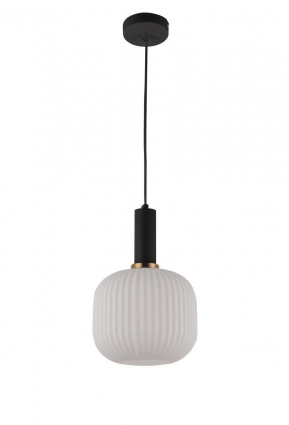 Подвесной светильник Lumina Deco Gato LDP 1217-1 WT+BK цвет белый, мощность 60 Вт