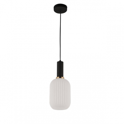 Подвесной светильник Lumina Deco Rico LDP 1218-1 WT+BK цвет белый, мощность 60 Вт