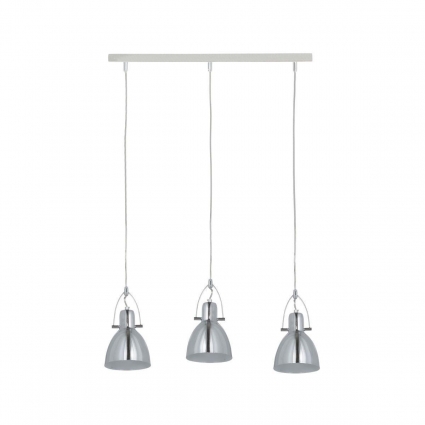 Подвесной светильник Lumina Deco Trinia LDP 9030-3 CHR в морском стиле, цвет хром