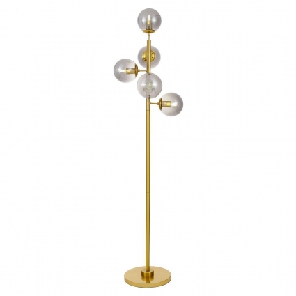 Торшер Lumina Deco Ceredo LDF 6034-5 MD в современном стиле, цвет бронза, мощность 300 Вт