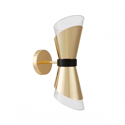 Бра Lumina Deco Fabro LDW 7013-2 F.GD+PR в современном стиле, мощность 120 Вт