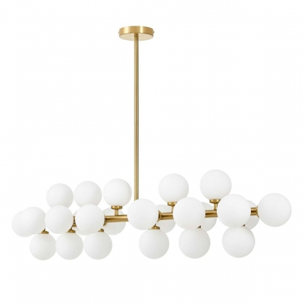 Подвесная люстра Lumina Deco Marsiada LDP 6033-24 MD в современном стиле, цвет белый