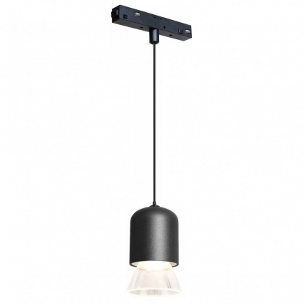 Трековый светодиодный светильник iLedex Technical Vision 4822-015-D72-8W-38DG-4000K-BK в стиле Хай-тек, цвет черный