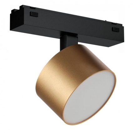 Трековый светодиодный светильник iLedex Technical Vision 4825-047-D90-10W-110DG-3000K-SGD в стиле Хай-тек, цвет матовое золото