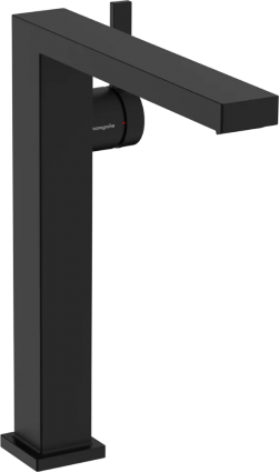 Смеситель для раковины Hansgrohe Tecturis E 240 Fine 73070670 матовый черный однорычажный, длина излива 19.7 см