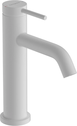 Смеситель для раковины Hansgrohe Tecturis S 110 73310700 матовый белый однорычажный, длина излива 11.6 см