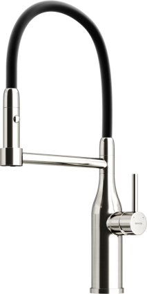 Смеситель для кухни Sancos Pride SC4011BNG с гибким изливом, нержавеющая сталь, однорычажный