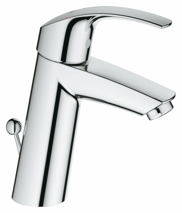 Смеситель Grohe Eurosmart для раковины однорычажный, хром, высота излива 8.3 см
