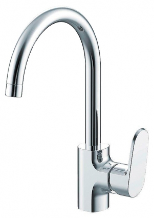 Смеситель Bravat Pure F7105161C для кухонной мойки однорычажный, хром