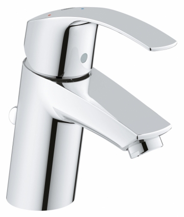 Смеситель Grohe Eurosmart для раковины однорычажный, хром, высота излива 5.6 см