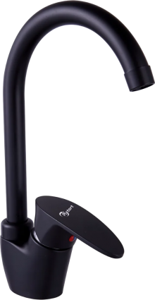 Смеситель для кухни Plstart PL4105-7 черный однорычажный, длина излива 16.8 см