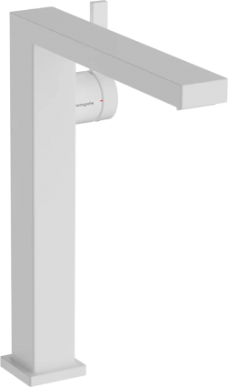 Смеситель для раковины Hansgrohe Tecturis E 240 Fine 73070700 матовый белый однорычажный, длина излива 19.7 см