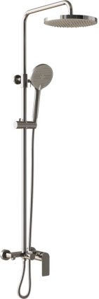 Душевая стойка RGW Shower Panels SP-26 хром штанга 113.5 см, шланг пластиковый 150 см