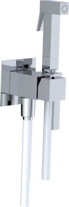 Гигиенический душ RGW Shower Panels SP-212 со смесителем, С ВНУТРЕННЕЙ ЧАСТЬЮ, хром в современном стиле