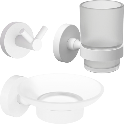 Набор DEKOR BANYO Alina White, A40 406 05 + A40 408 05 + A40 405 05, подвесная