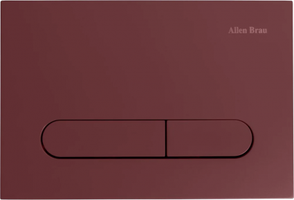 Кнопка смыва Allen Brau Project Color 9.2PR01.BD бордо механическая,  в современном стиле