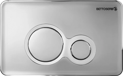 Кнопка смыва BETTOSERB Sava Fix Slim Jerez 40006465 хром глянец, хром матовый, механическая