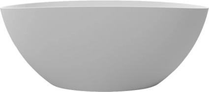 Ванна из искусственного камня WHITECROSS Onyx A 160x75 см, отдельностоящая, овальная, с донным клапаном, белая матовая, объем 330 л.