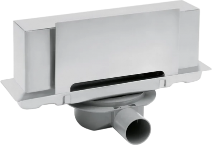 Душевой трап (лоток) Plumberia Selection PSW Walldrain 30 см, нержавеющая сталь матовая, в стену, выпуск боковой