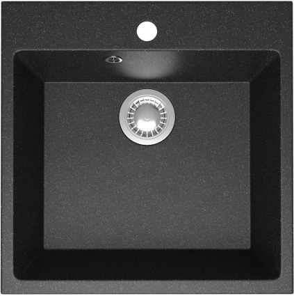 Мойка кухонная Domaci Болонья М-42-007 антрацит матовая, квадратная, 50x50 см