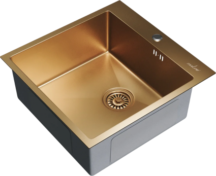 Мойка кухонная Mixline Pro 550549 бронза матовая, квадратная, 50x50 см