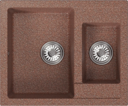 Мойка кухонная Mixline ML-GM21 терракотовая матовая, прямоугольная, 60x50 см