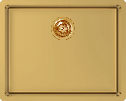 Мойка кухонная Kantera Cayman CAR520 EG(K) eureka gold брашированная, прямоугольная, 45x56 см