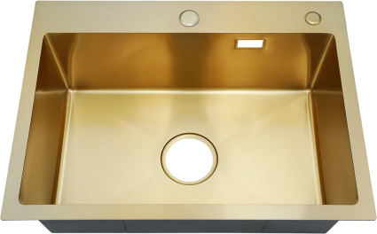 Мойка кухонная РМС MR MR-5843G золотая матовая, прямоугольная, 58x43 см