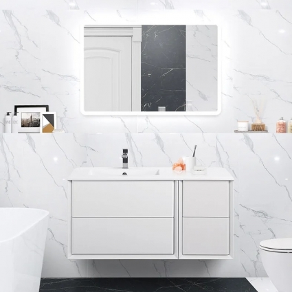 Мебель для ванной Cezares Bellagio 106 L bianco opaco подвесная, матовая
