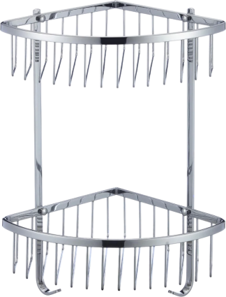 Полка Savol S-002554 хром, для душа, угловая, подвесная