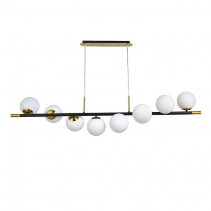 Подвесная люстра Arte Lamp Alcor A2224SP-8BK в стиле Хай-тек, цвет белый