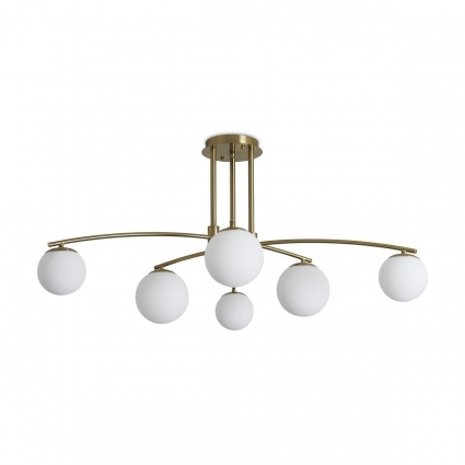 Потолочная люстра Freya Hanger FR5443CL-06BS в стиле модерн, цвет белый