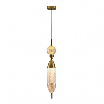 Подвесной светодиодный светильник Moderli Candle V10915-PL в восточном стиле, цвет янтарный