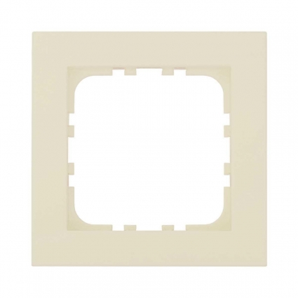 Рамка 1-постовая LK Studio (бежевый матовый) LK80 FLAT, 844102-1, в современном стиле, цвет бежевый