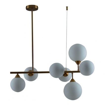 Подвесная люстра Moderli Molecule V10841-7P в стиле модерн, цвет белый