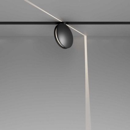 Трековый светодиодный светильник Maytoni Technical Magnetic Exility Outline TR090-2-6W4K-B в современном стиле, цвет черный