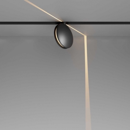 Трековый светодиодный светильник Maytoni Technical Magnetic Exility Outline TR090-2-6W3K-B в современном стиле, цвет черный