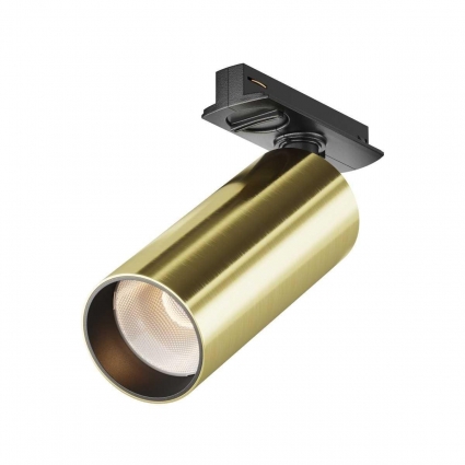 Трековый светодиодный светильник Maytoni Technical Unity Focus Led TR021-1-12W3K-W-BBS в современном стиле, цвет латунь