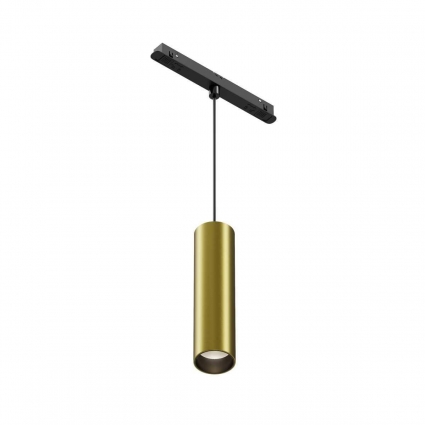 Трековый светодиодный светильник Maytoni Technical Magnetic Exility Focus Led TR041-2-12W4K-BBS в современном стиле, цвет латунь