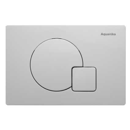Кнопка смыва Aquanika Basic Q-type 01.02.48 белая механическая,  в современном стиле