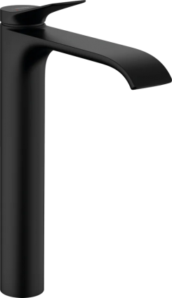 Смеситель для раковины Hansgrohe Vivenis 250 75042670 матовый черный однорычажный, длина излива 19.1 см