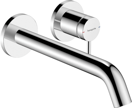 Смеситель для раковины Hansgrohe Tecturis S 73351000 хром однорычажный, длина излива 22.5 см