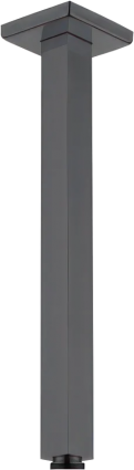 Кронштейн для верхнего душа Boheme Qubic 629-SGM shine gun metal цвет темный хром, штанга 31 см