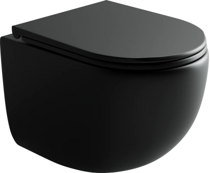 Унитаз подвесной Ceramica Nova UP Rimless CN4007MB черный матовый 36x49.5 см