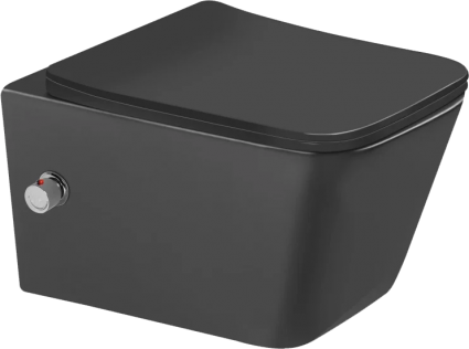 Унитаз подвесной SantiLine SL-5004MB-BD черный матовый 35.8x52 см