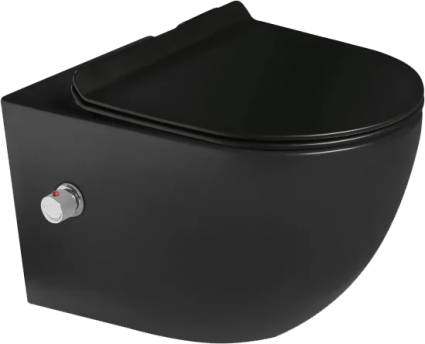 Унитаз подвесной SantiLine SL-5002MB-BD черный матовый 36.5x55.5 см
